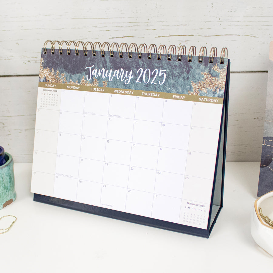 2024-2025 18 Month Standing Flip Desk Calendar, 8 x 10, Watercolor –  bloom daily planners