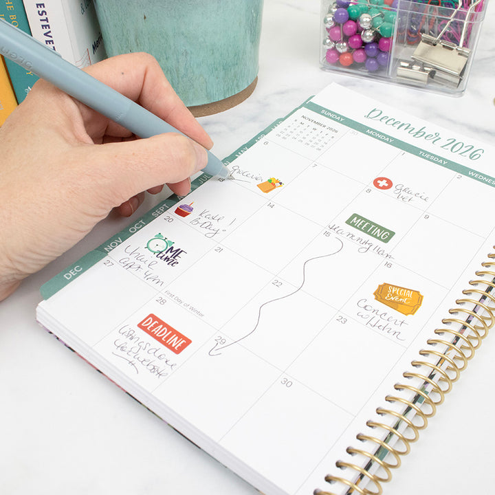 2026 Soft Cover Planner, 5.5" x 8.25", Blooming Wildly