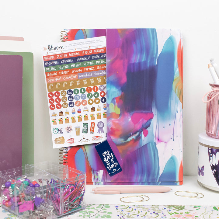 2026 Soft Cover Planner, 8.5" x 11", Brilliant Brushstrokes