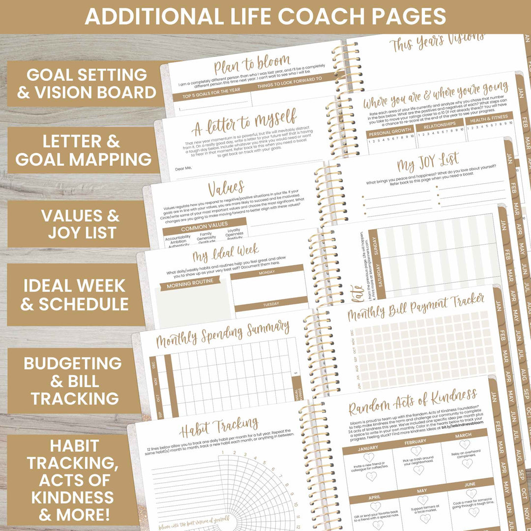 2025 Soft Cover Planner, 5.5" x 8.25", Brushed Beige