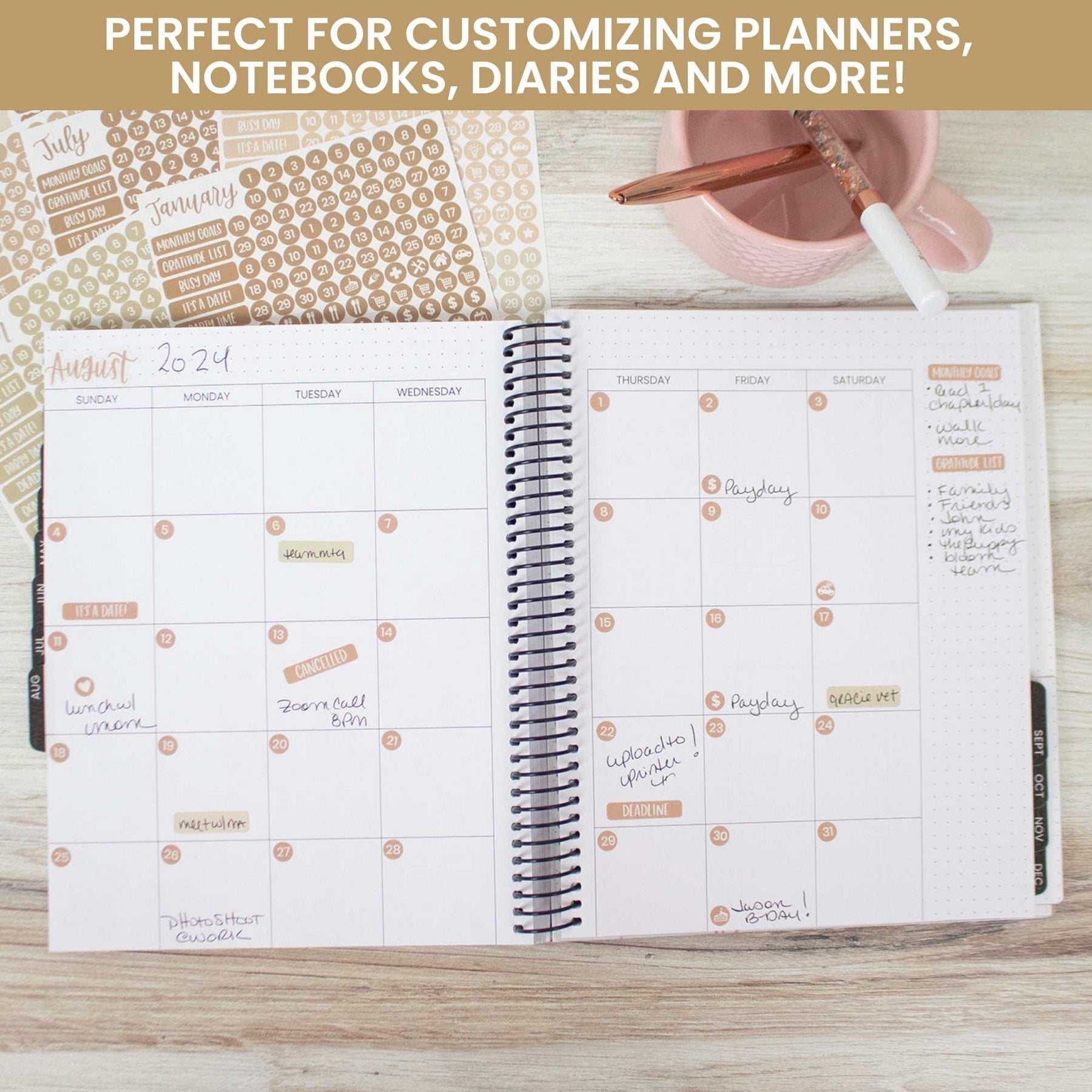 Design Essentials Calendar Calendar Essentials Sticker Pack by bloom daily planners®