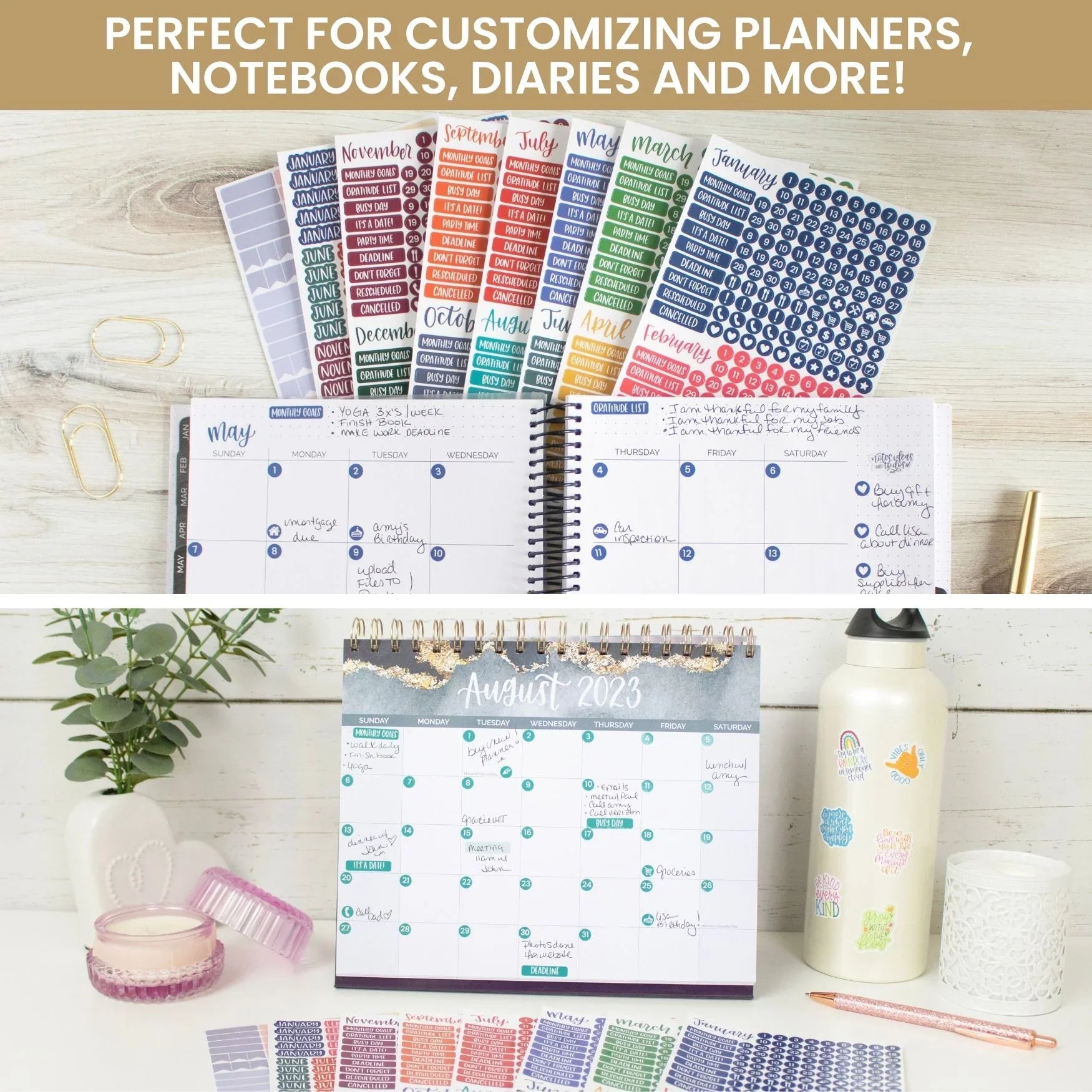 Design Essentials Calendar Calendar Essentials Sticker Pack by bloom daily planners®