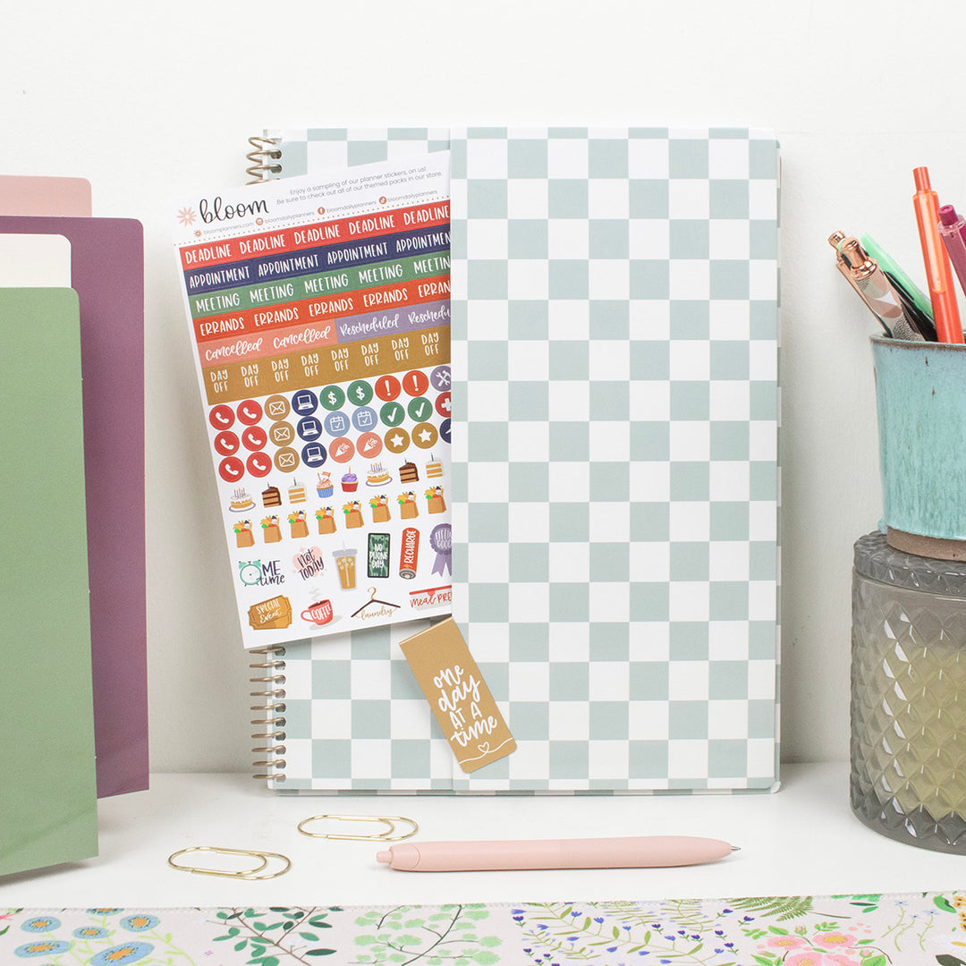 2026 Soft Cover Planner, 8.5" x 11", Checkered