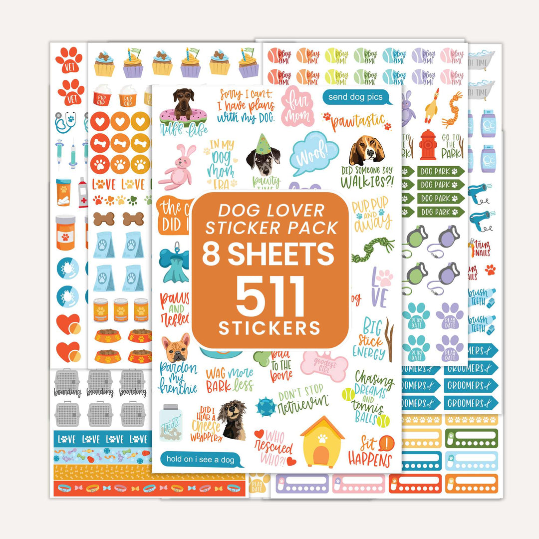 Planner Stickers, Dog Lover Pack