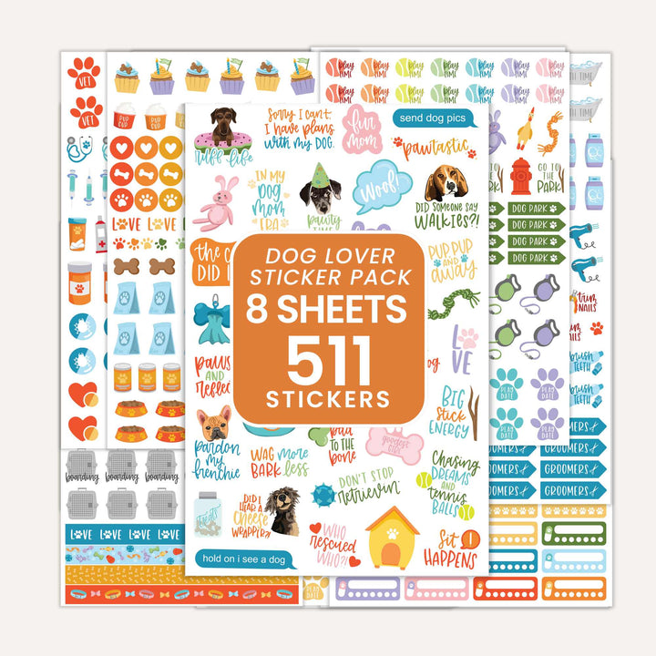 Planner Stickers, Dog Lover Pack