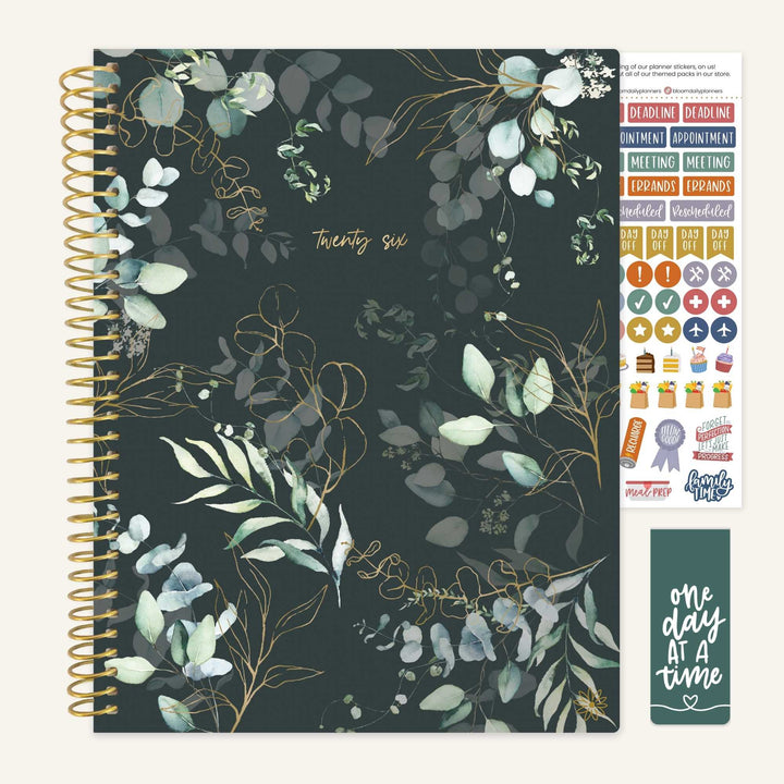 2026 Soft Cover Planner, 8.5" x 11", Eucalyptus, Green