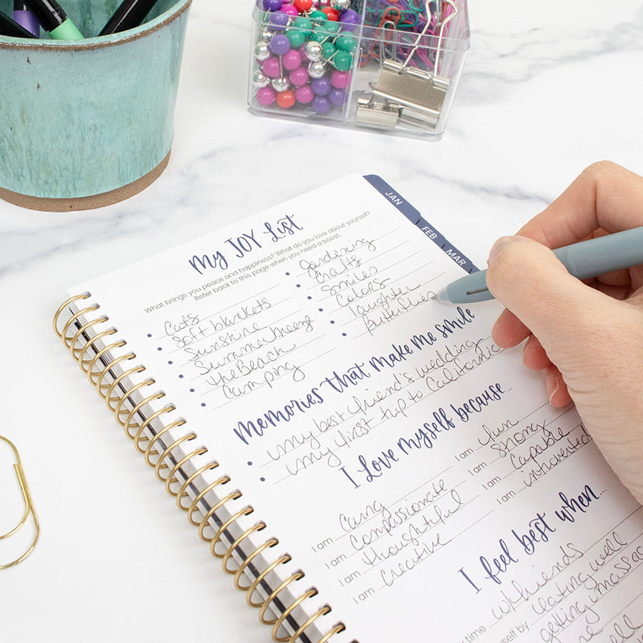 2026 Soft Cover Planner, 5.5" x 8.25", Garden Party, Navy