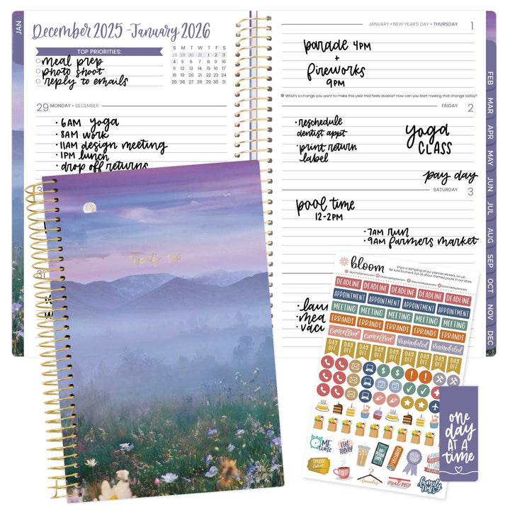 2026 Soft Cover Planner, 5.5" x 8.25", Mystical Mountains