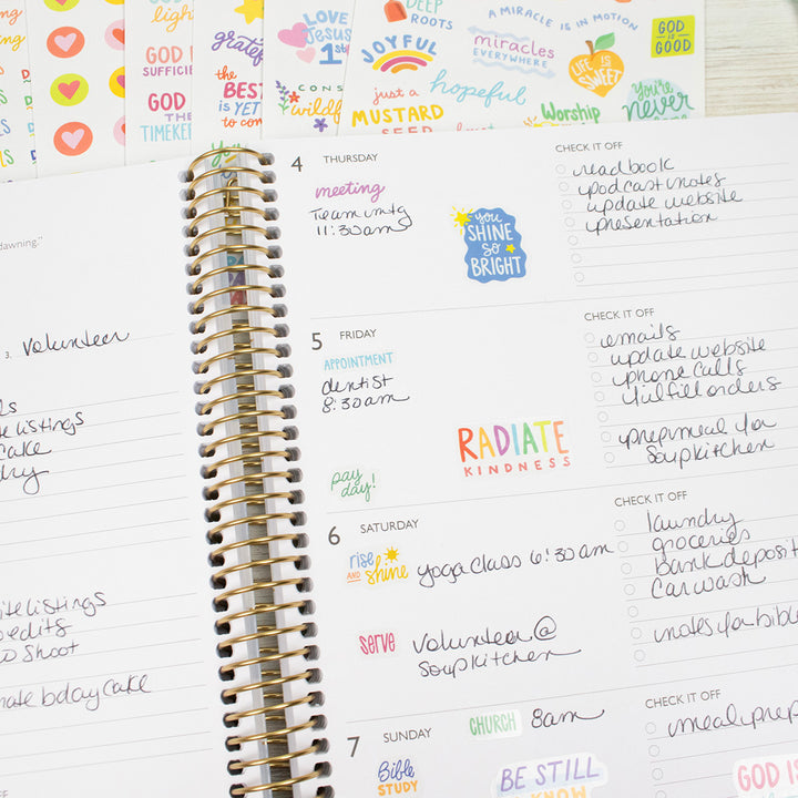 Planner Stickers, Cleerely Stated x bloom, Rooted in Faith Pack