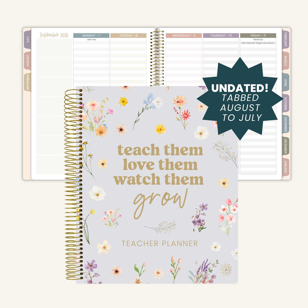 Undated Teacher Planner | Teach Them Love Them - bloom daily planners