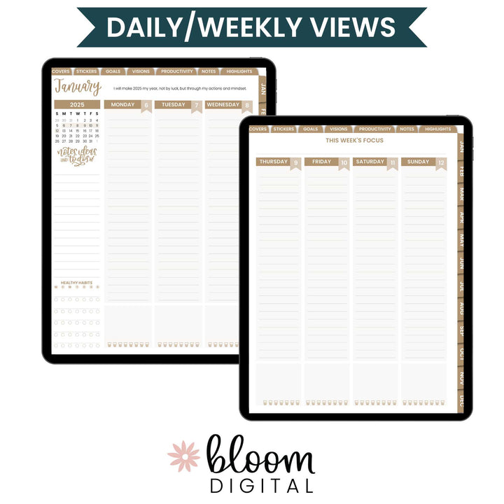 Digital 2025 Vision Planner, for Digital Planning on iPad