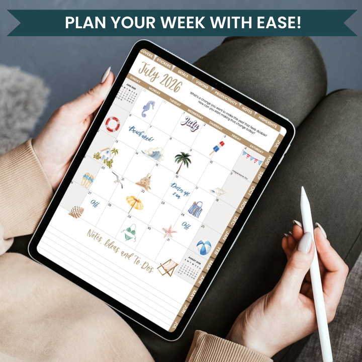 Digital Planner Stickers | Watercolor Holiday