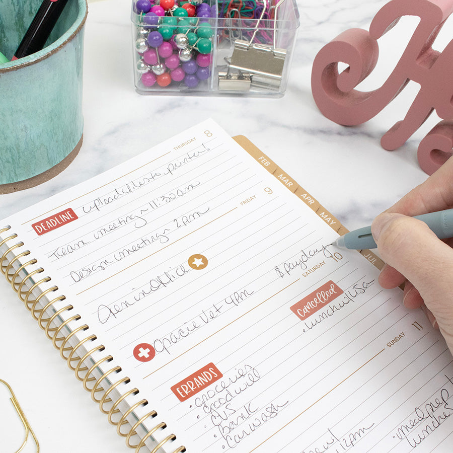 2026 Soft Cover Planner, 5.5" x 8.25", Tan Leopard