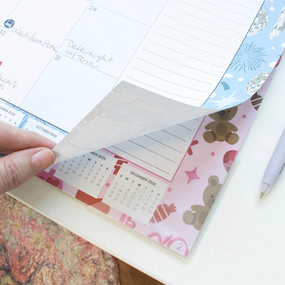 2026 Desk & Wall Calendar, 16" x 21", Holiday Icons