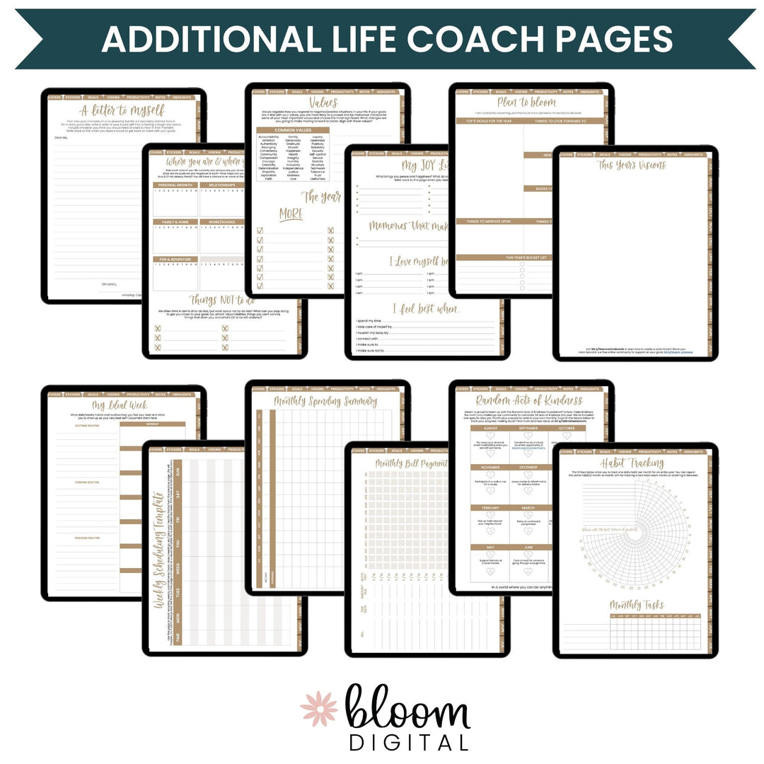 Digital Planner | Dated 2026-27 Vision Planner