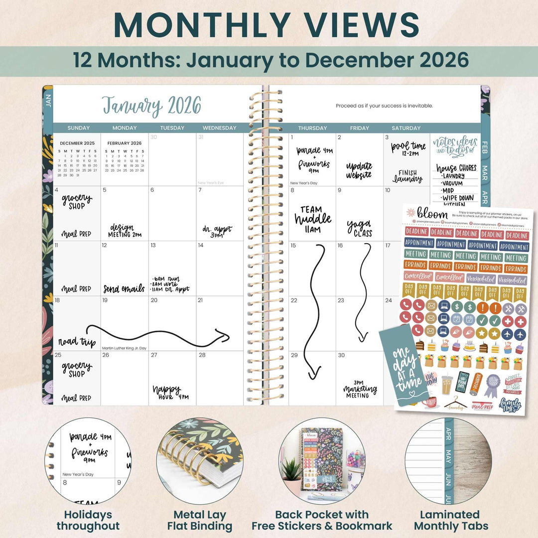 2026 Soft Cover Planner, 5.5" x 8.25", Be Kind