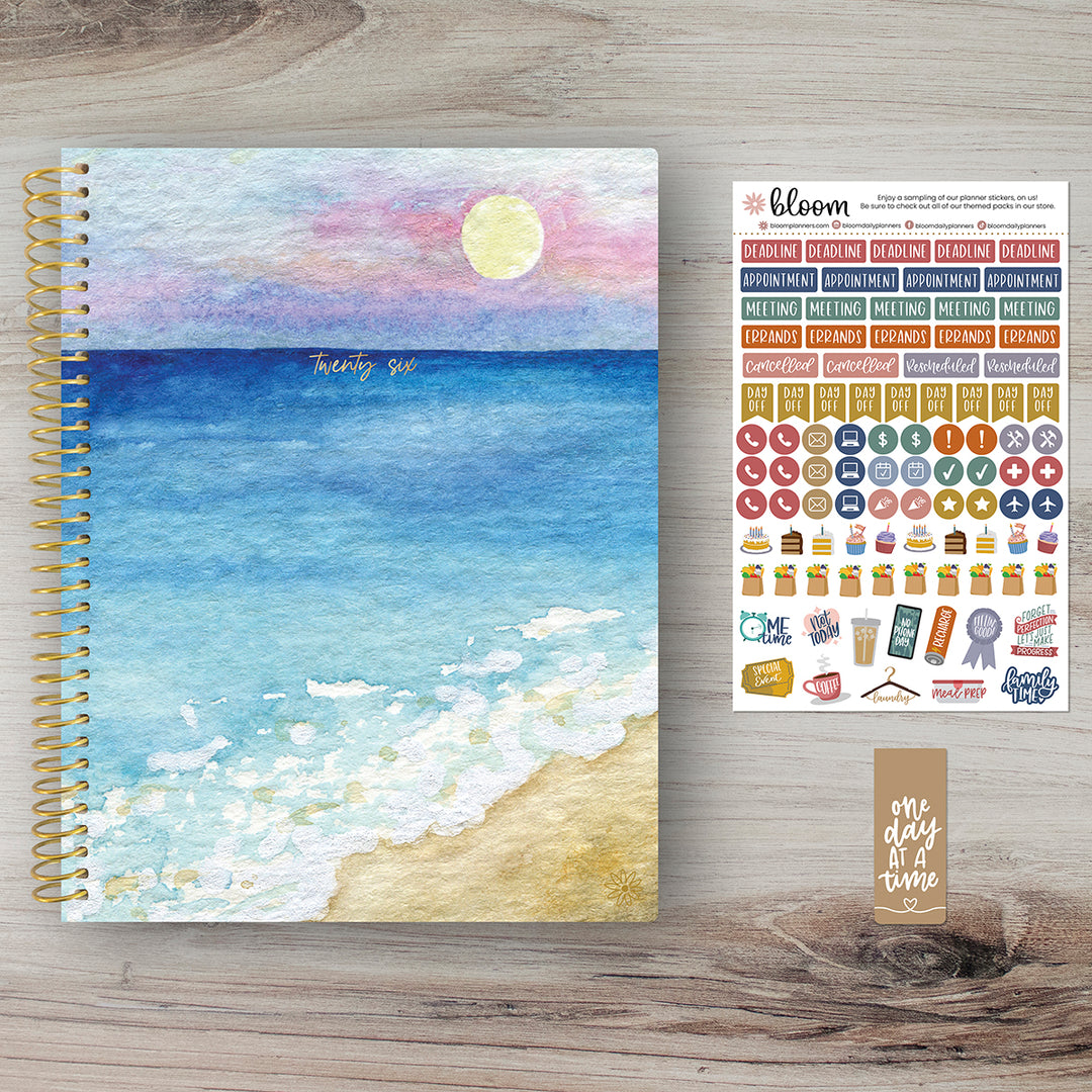 2026 Soft Cover Planner, 8.5" x 11", Coastal Calm