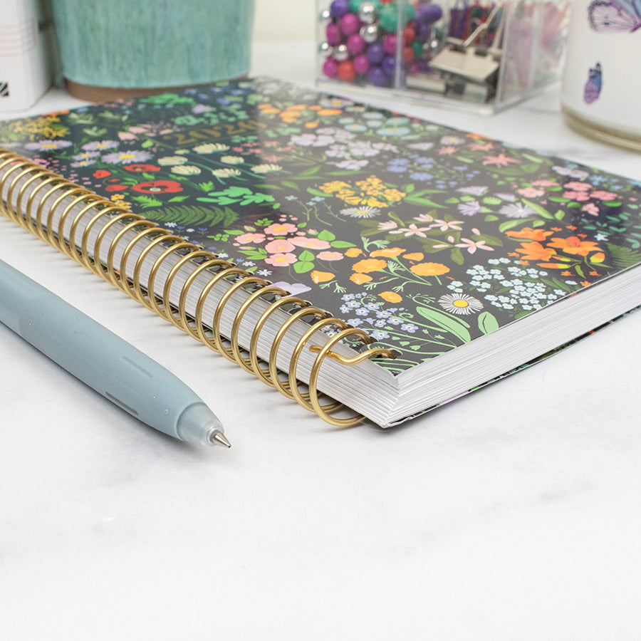 2026 Soft Cover Planner, 5.5" x 8.25", Garden Party, Navy