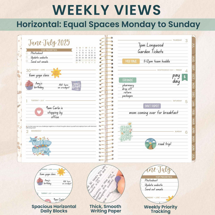 2025-26 Soft Cover Planner, 5.5" x 8.25", Moments of Grace