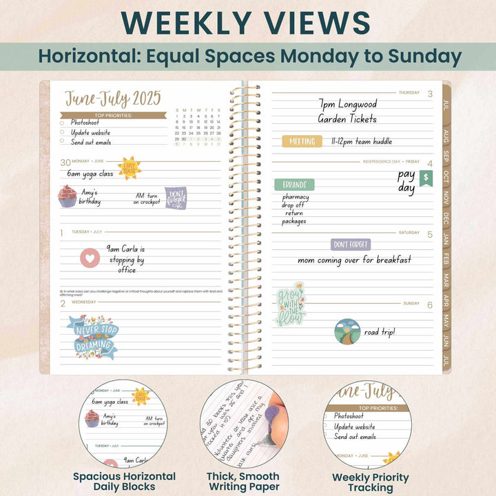 2025-26 Soft Cover Planner, 5.5" x 8.25", Ocean Oasis