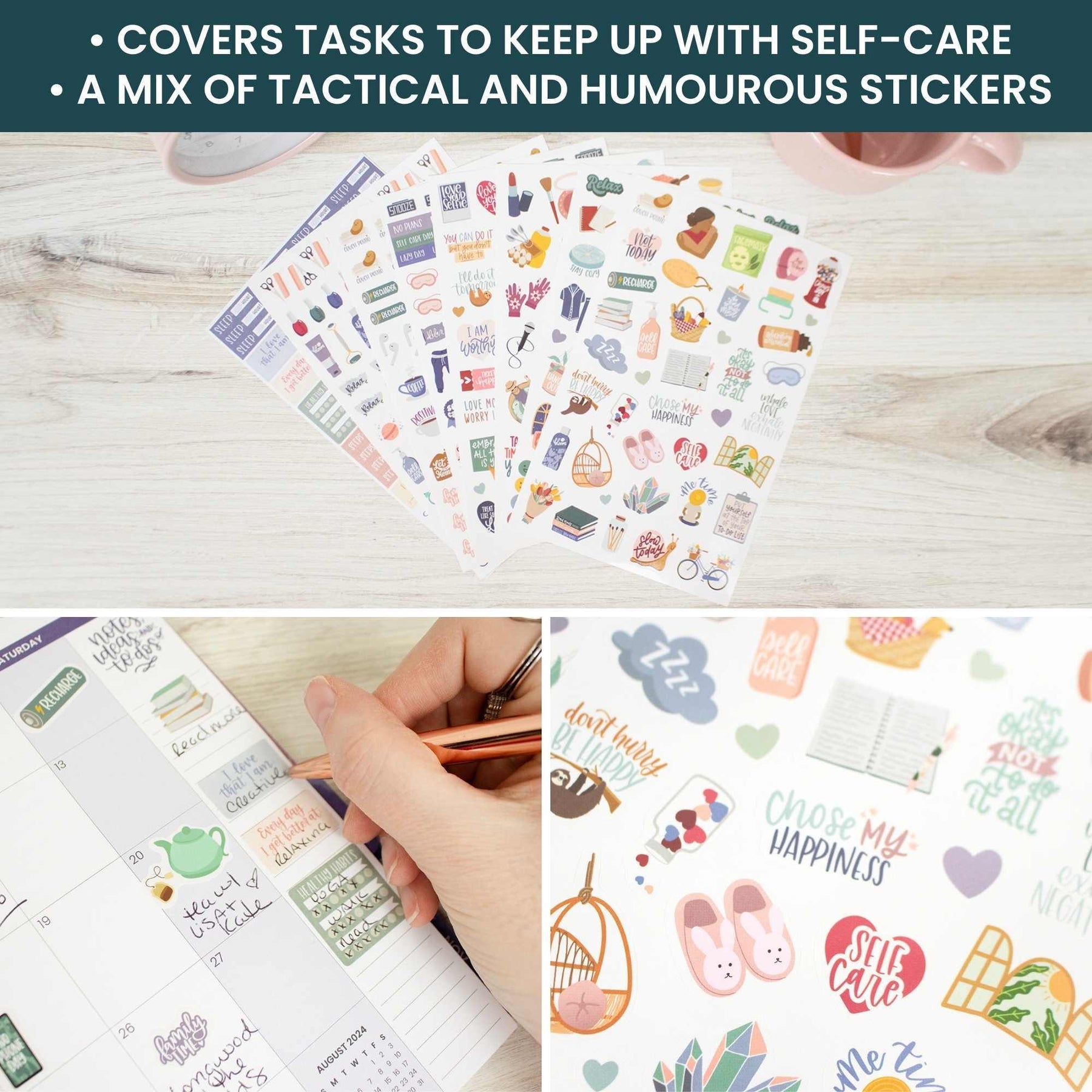 Rest Stickers Rest is Self-Care Planner Sticker Pack for Organization – bloom daily ...