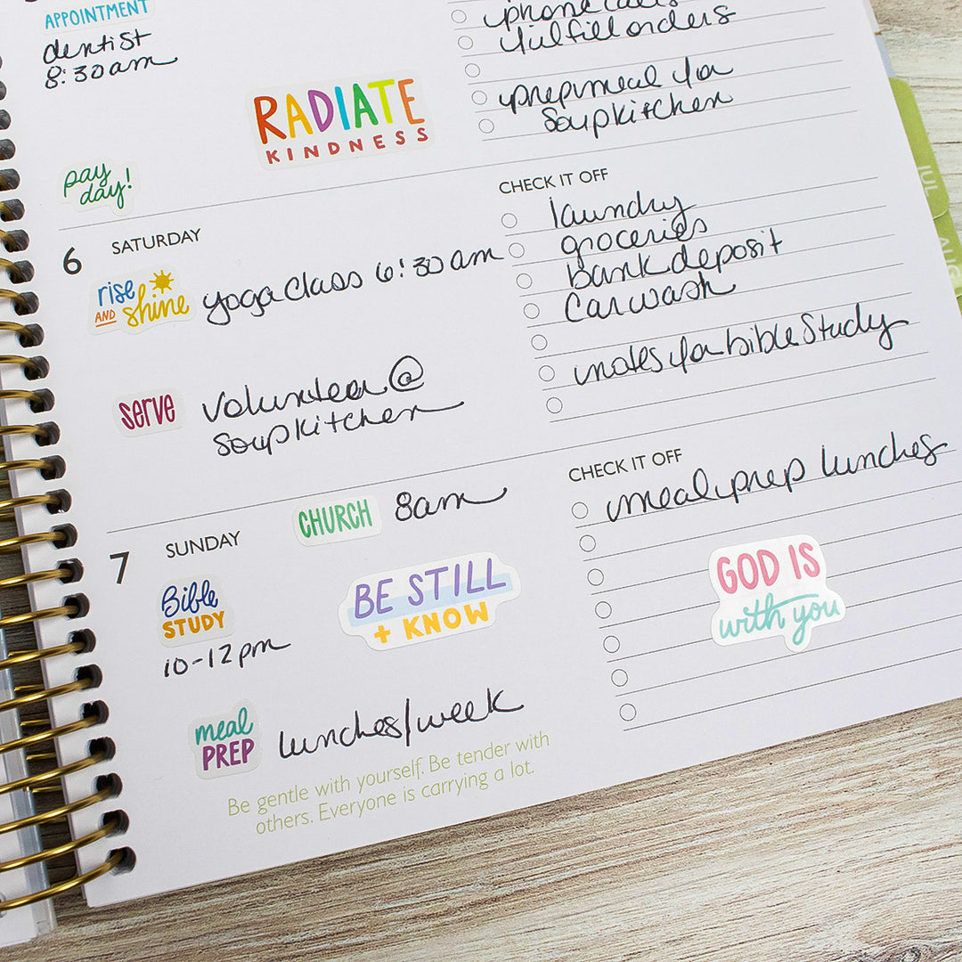 Planner Stickers, Cleerely Stated x bloom, Rooted in Faith Pack