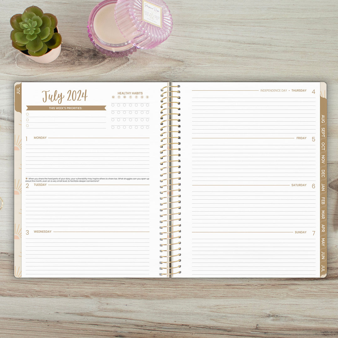 2024-25 Soft Cover Planner, 8.5" x 11", Cleerely Stated