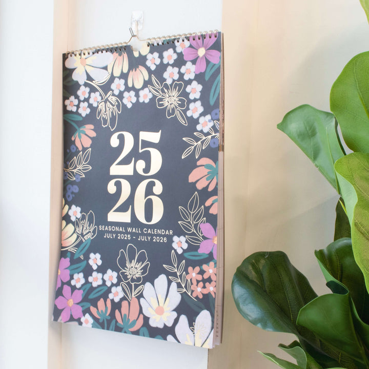 2025-26 Hanging Calendar, 11" x 17", Seasonal