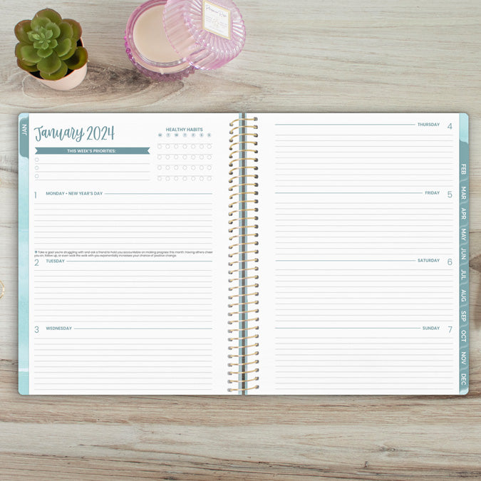 2024 Soft Cover Planner, 8.5" x 11", Spread Kindness