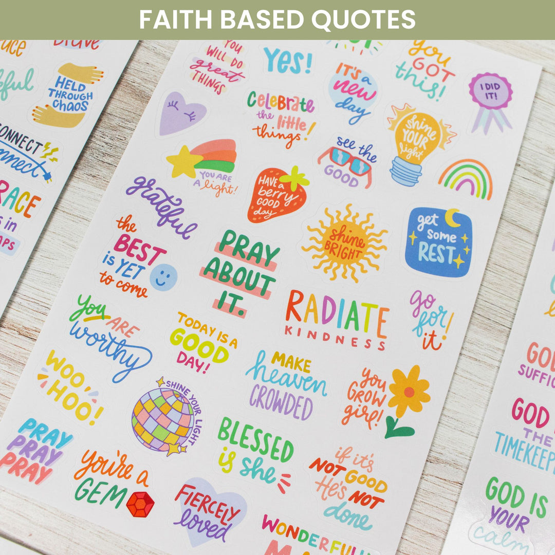 Planner Stickers, Cleerely Stated x bloom, Rooted in Faith Pack