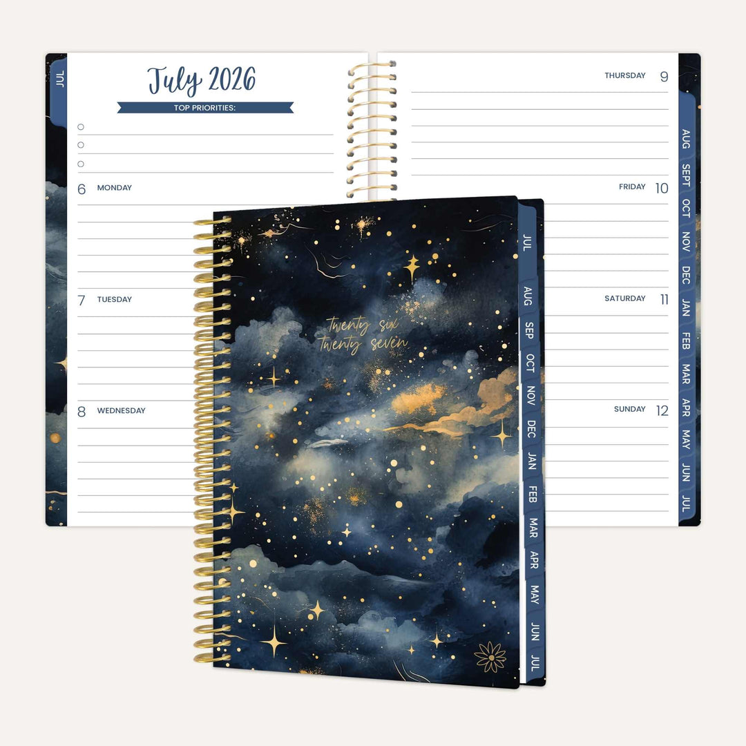 2026–27 Soft Cover Planner, 4" x 6" | Midnight Sky - bloom daily planners