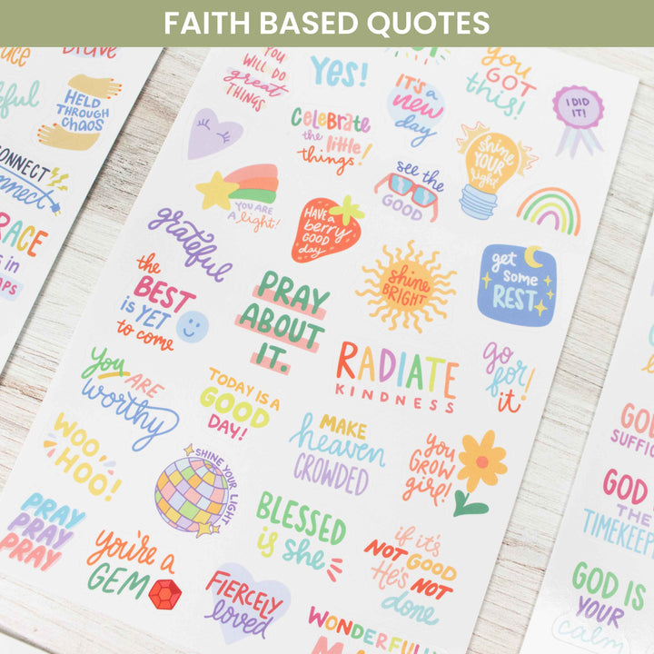 Planner Stickers, Cleerely Stated x bloom, Rooted in Faith Pack