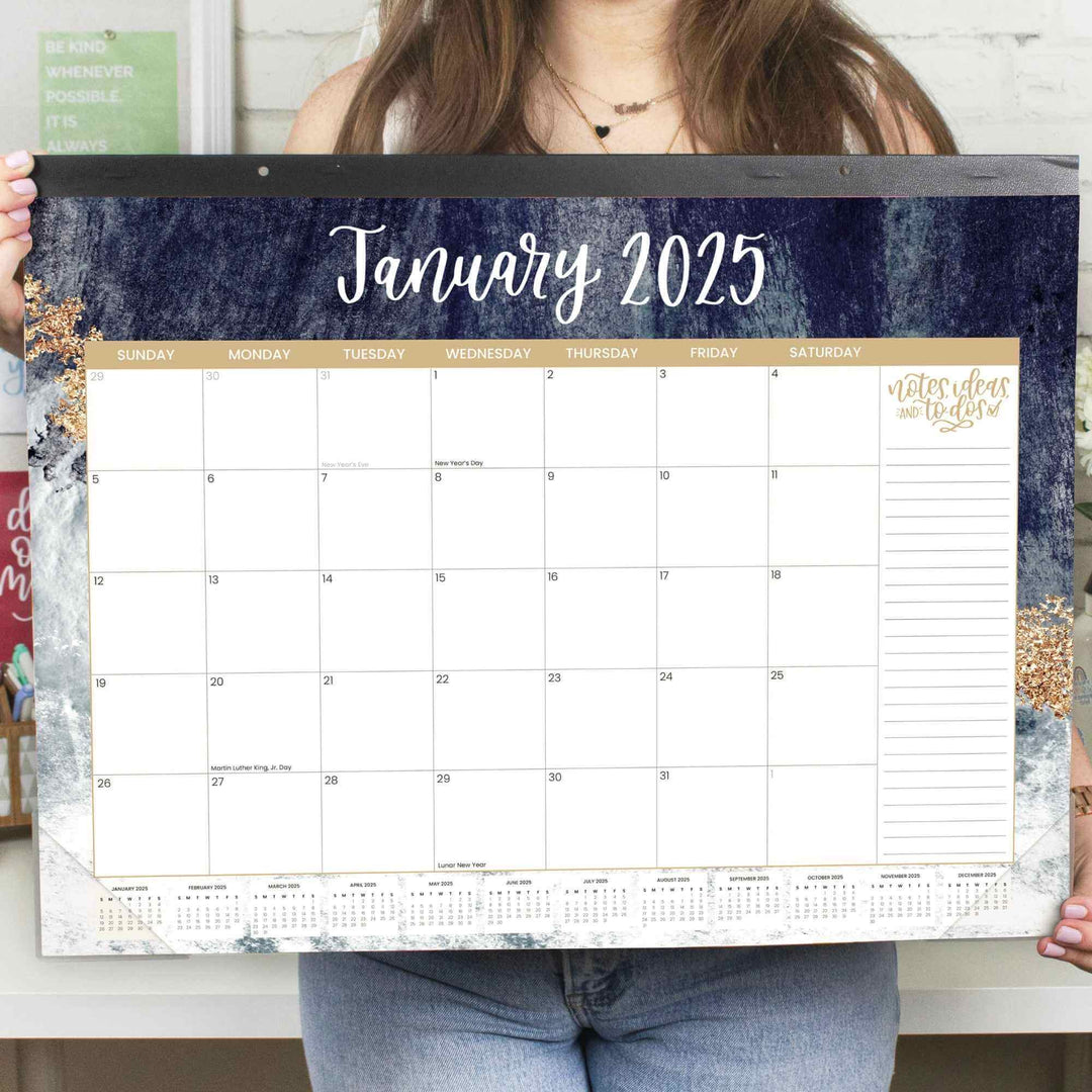 2025 Desk Calendar, 16" x 21", Watercolor