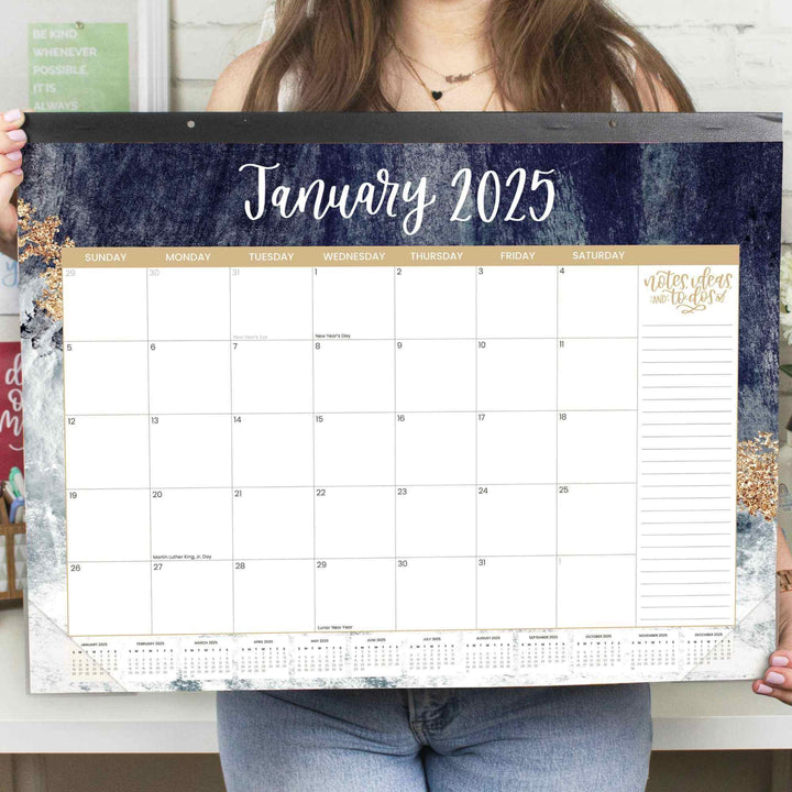 2025 Desk Calendar, 16" x 21", Watercolor