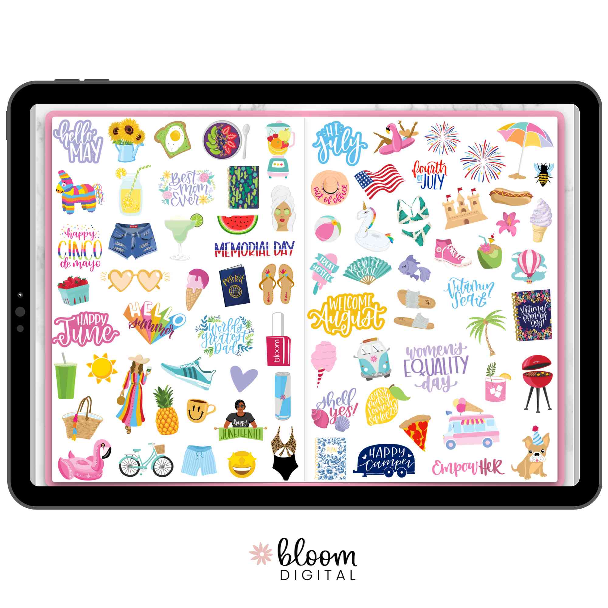 Ultimate Digital Sticker Bundle, Goodnotes Stickers, Digital Planner Stickers, store iPad Stickers, Girl Boss Stickers, Sticker Pack