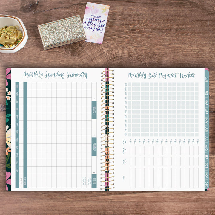 2025 Soft Cover Planner, 8.5" x 11", Blooming Wildly