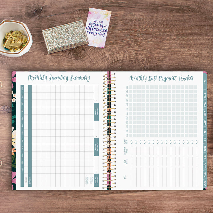 2026 Soft Cover Planner, 8.5" x 11", Blooming Wildly