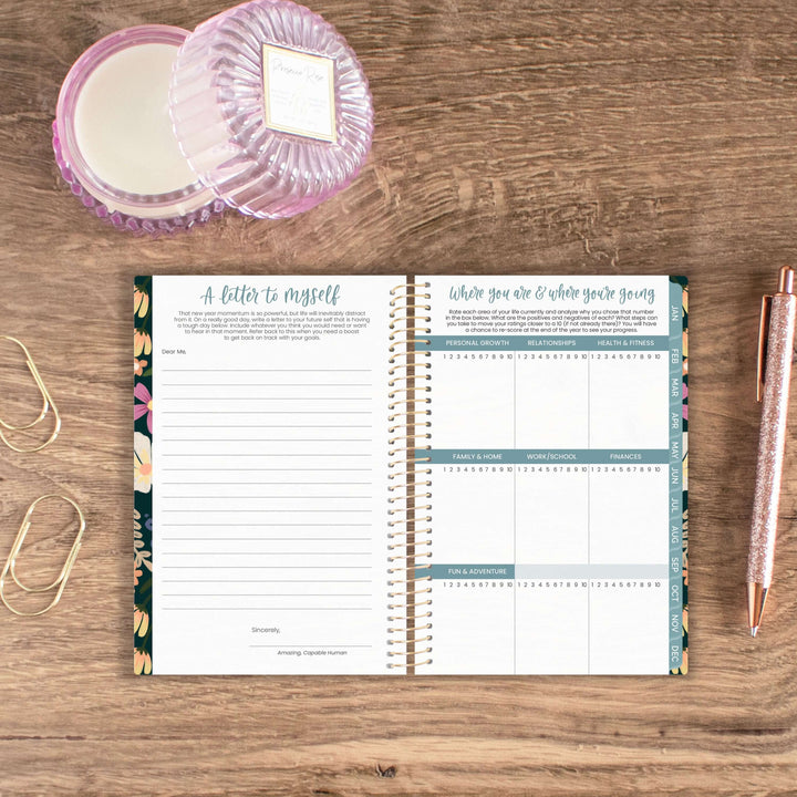 2025 Soft Cover Planner, 4" x 6", Blooming Wildly
