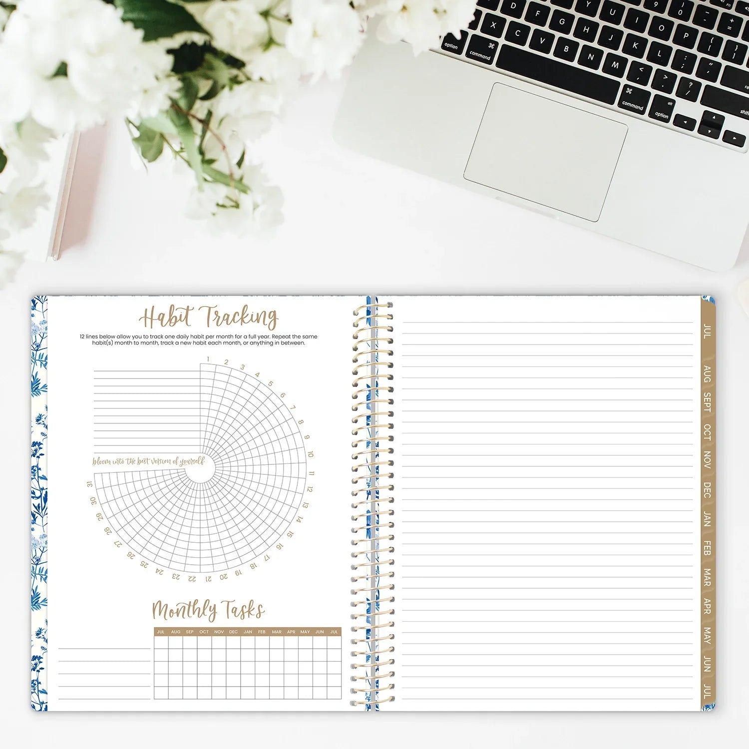 Weekly Bloom Chart 2026–27 Academic Planner | 8.5