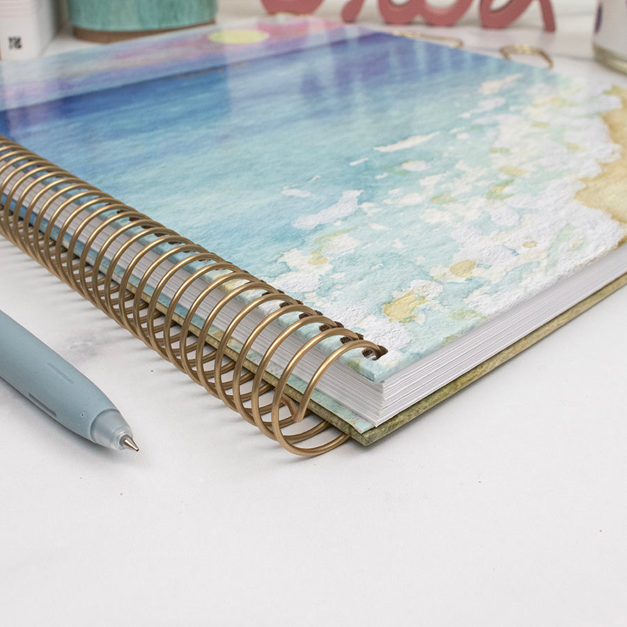 2026 Hard Cover Planner, 8.5" x 11", Coastal Calm