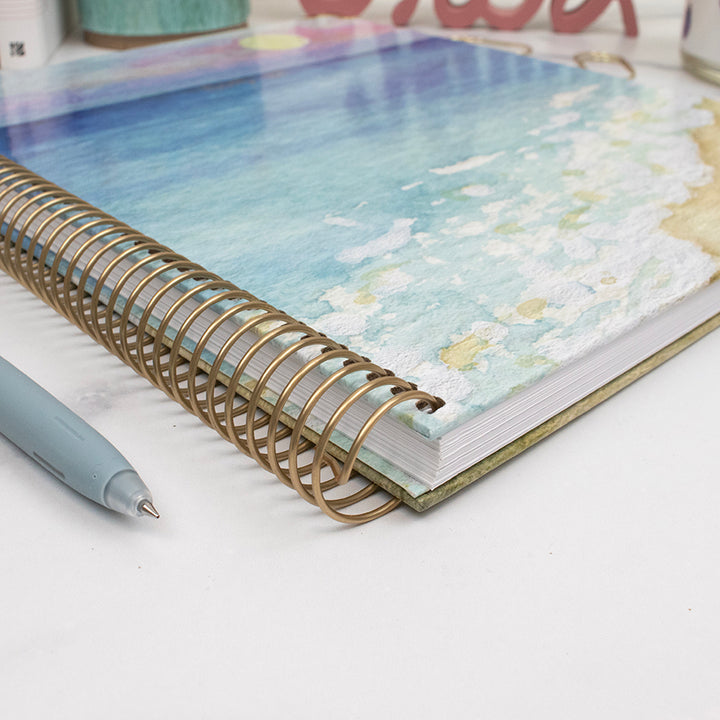 2026 Hard Cover Planner, 8.5" x 11", Coastal Calm