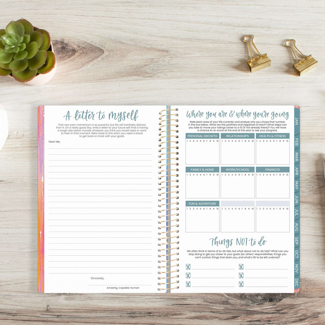 2025 Soft Cover Planner, 5.5" x 8.25", Creating A Life I Love