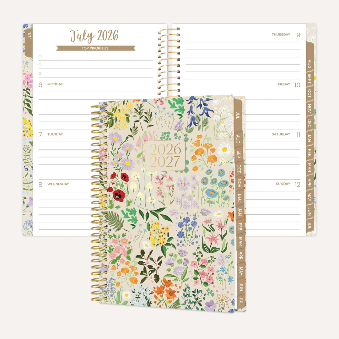 2026–27 Soft Cover Planner, 4" x 6" | Garden Party - bloom daily planners