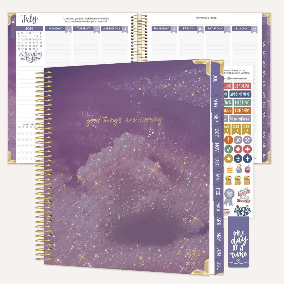 2026–27 Vision Goal Planner, 7.5" x 9" | Good Things Are Coming - bloom daily planners