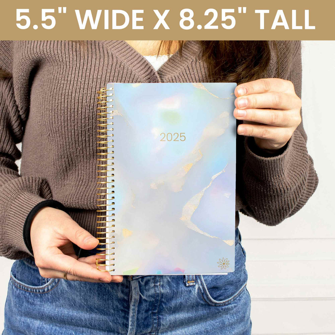 2025 Soft Cover Planner, 5.5" x 8.25", Iridescent Opal