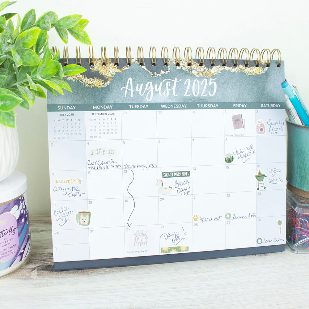 Planner Sticker Value Pack, Monthly Celebrations, Cool Tones