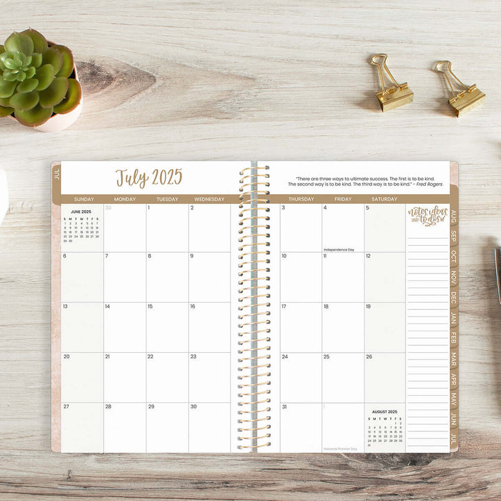2025-26 Soft Cover Planner, 5.5" x 8.25", Ocean Oasis