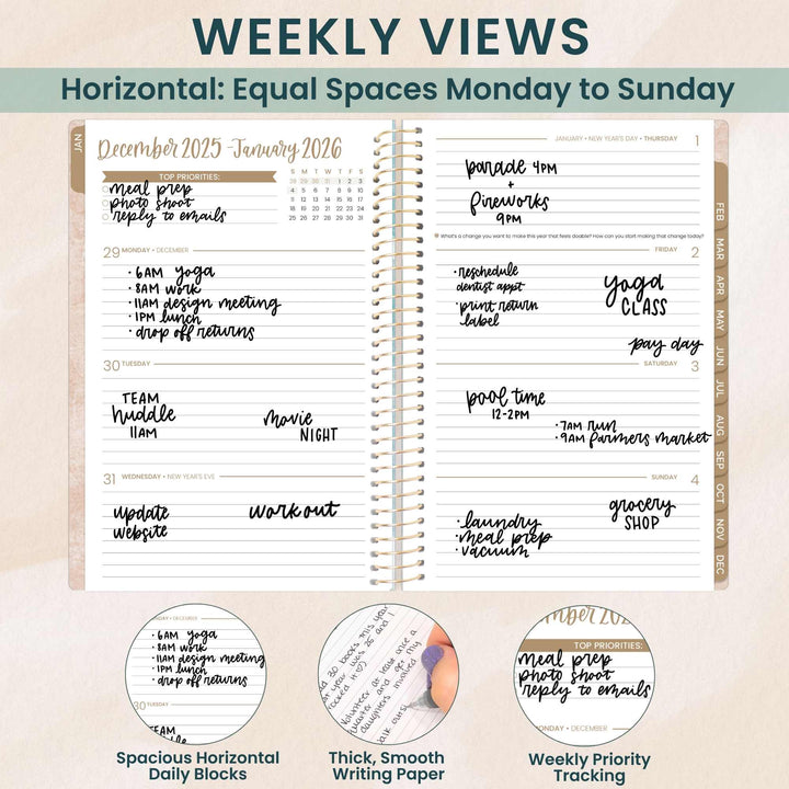 2026 Soft Cover Planner, 5.5" x 8.25", Ocean Oasis