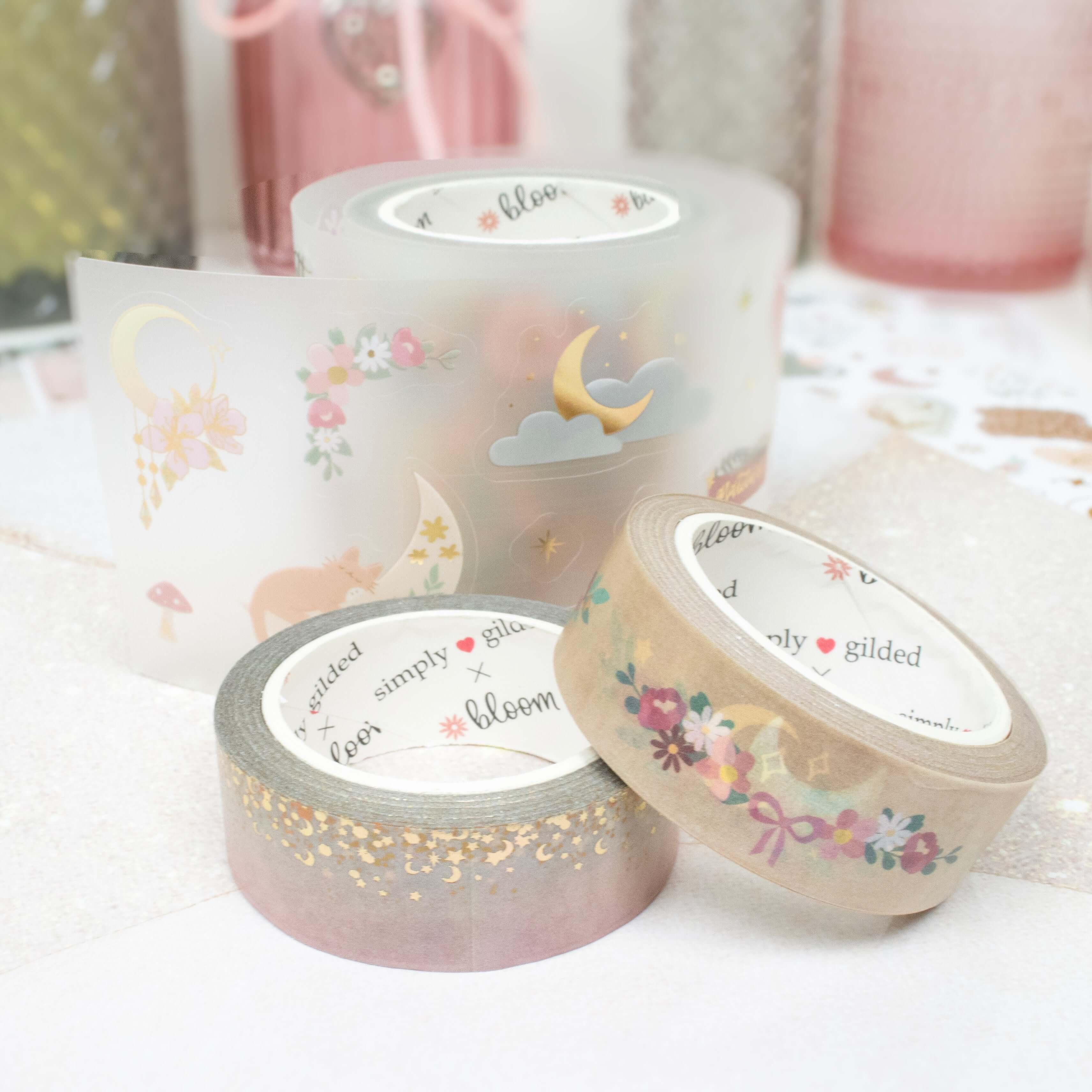 Simply Gilded x bloom Boho Celestial Washi & PET Tape Set – bloom