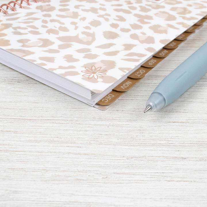 2026 Soft Cover Planner, 4" x 6", Tan Leopard